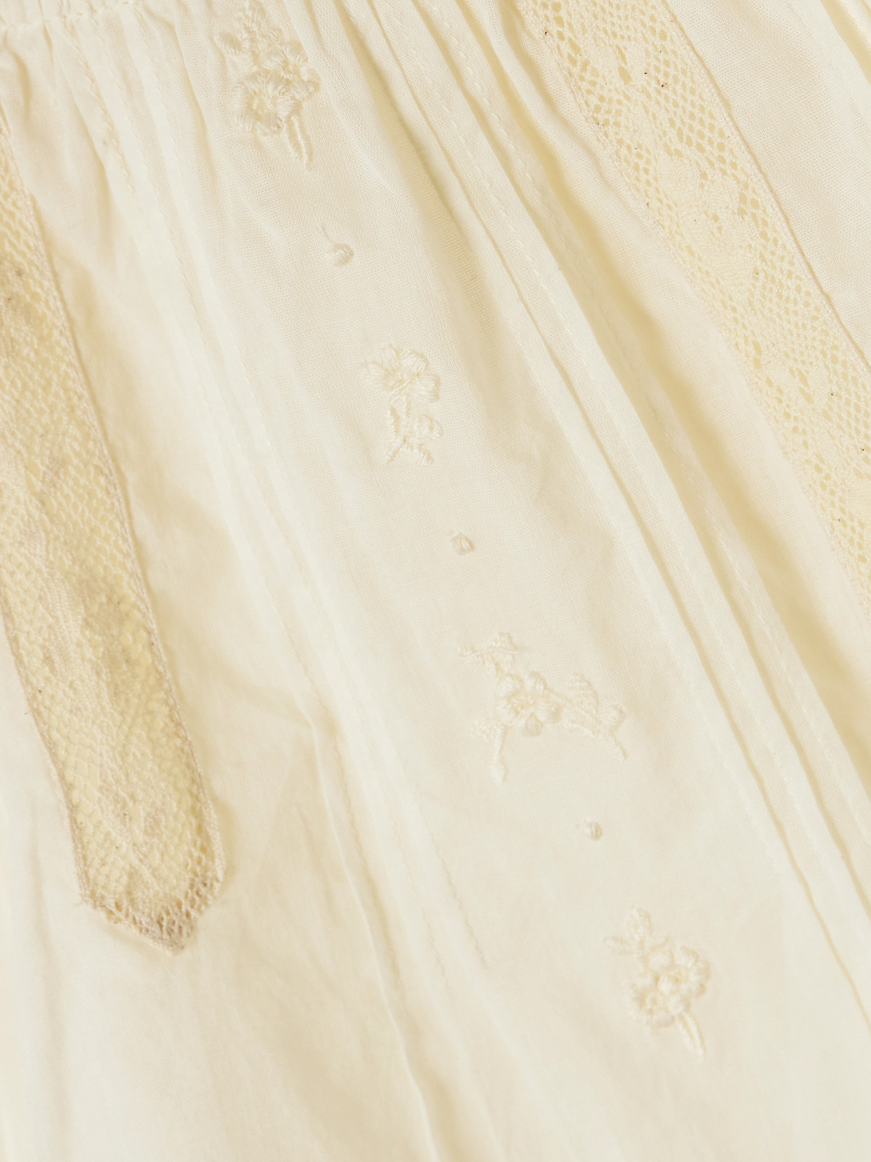 Dôen - Frederica Lace-Trimmed Organic Cotton-Voile Blouse