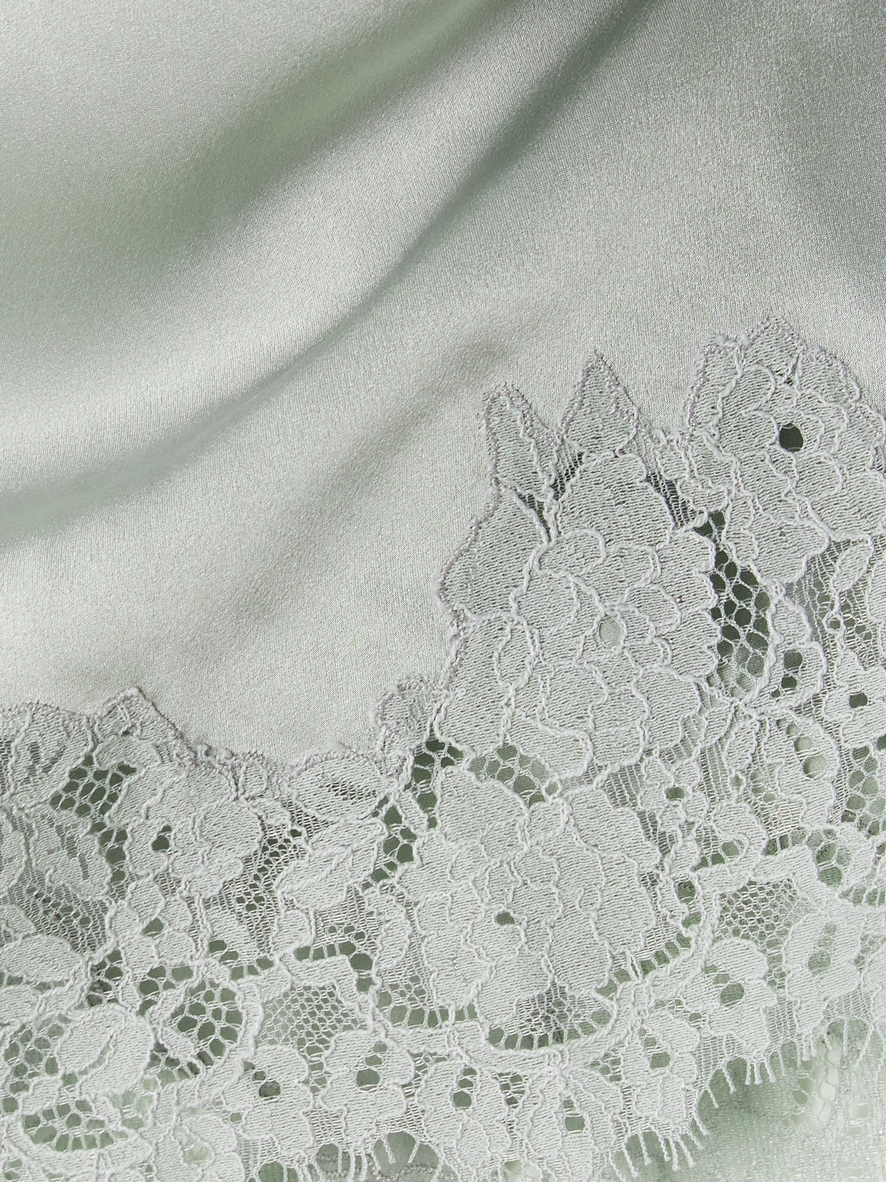 Dôen - Giuliette Lace-Trimmed Floral-Print Silk-Charmeuse Skirt