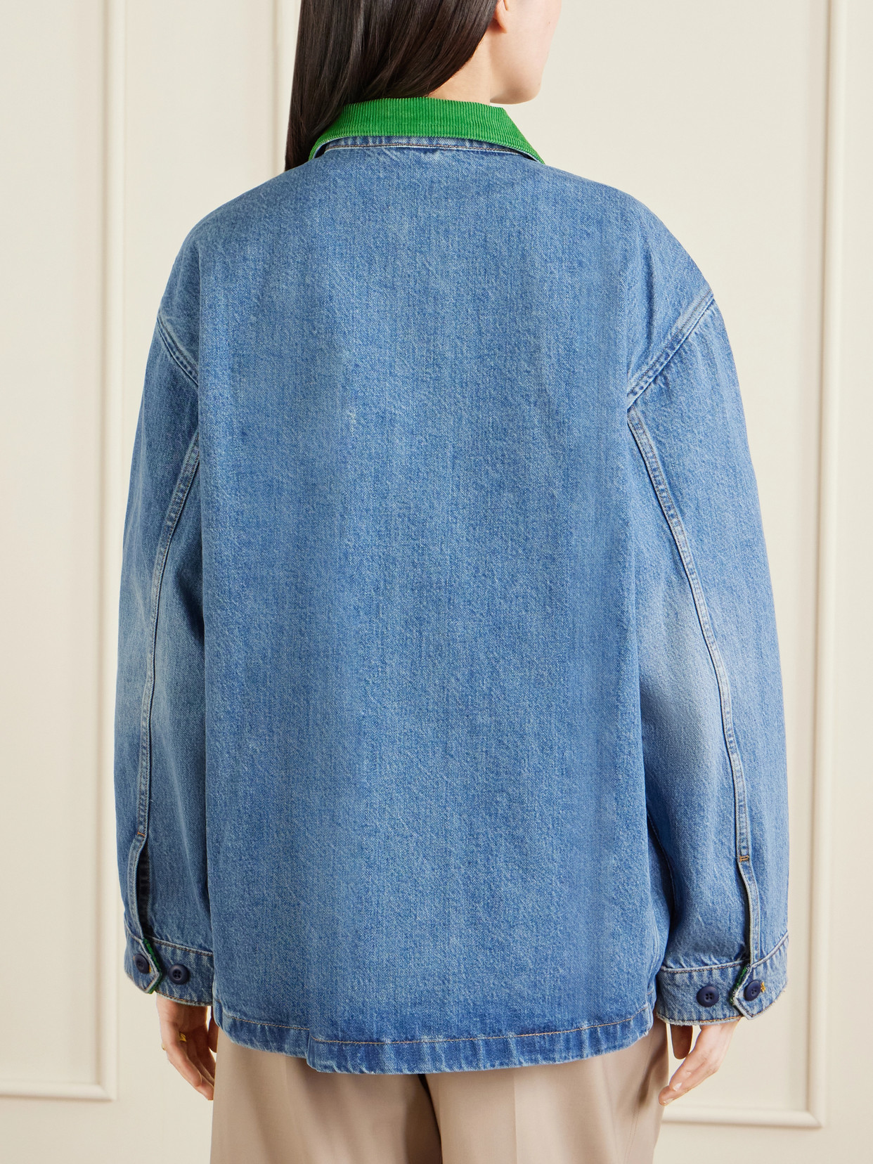 Dôen - Pascual Corduroy-Trimmed Denim Jacket