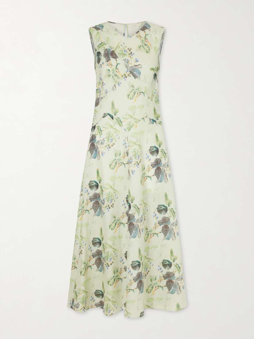 DÔEN Adelana Printed Ramie Midi Dress