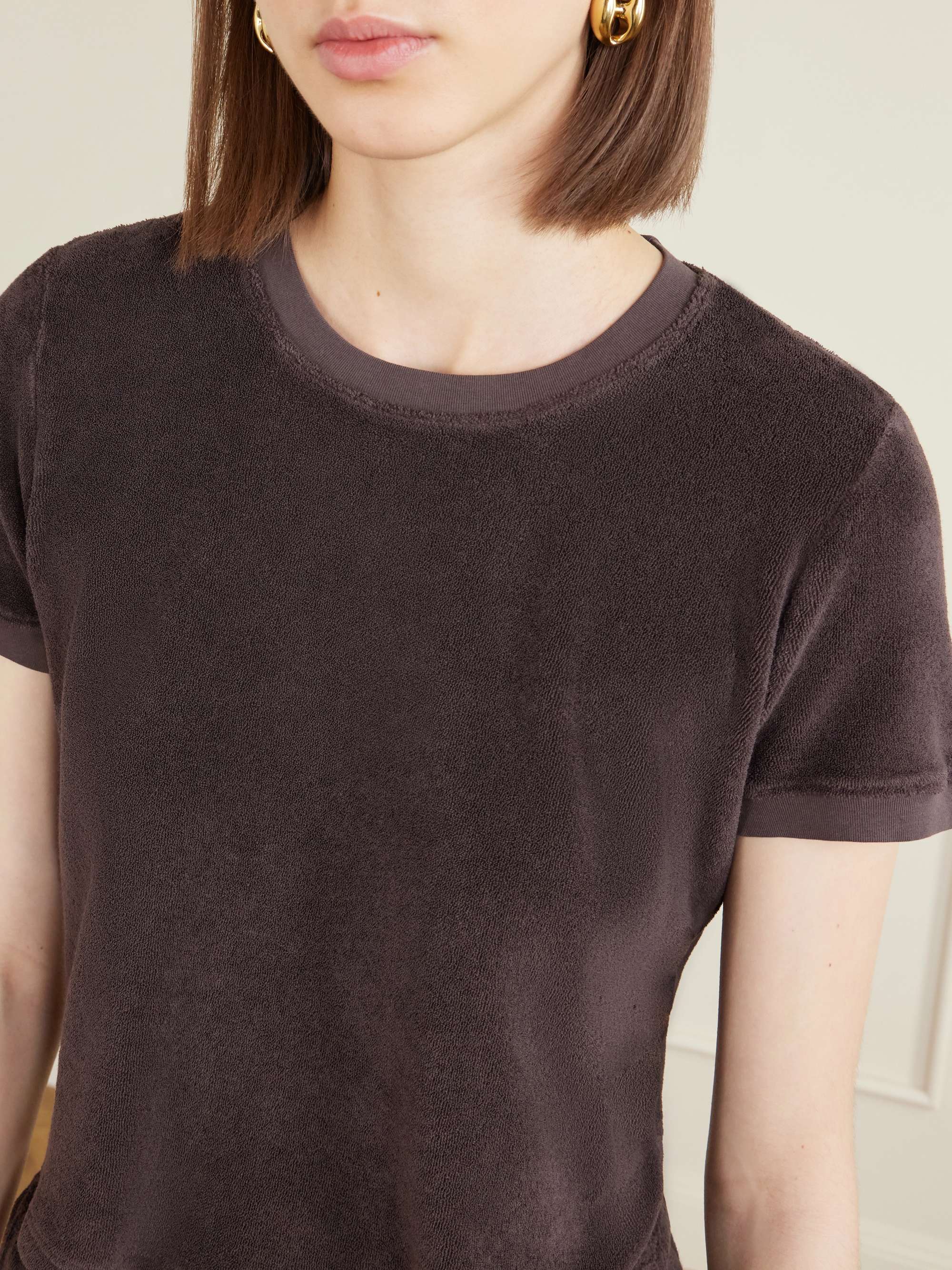 SUZIE KONDI Carpi cotton-blend terry T-shirt | NET-A-PORTER