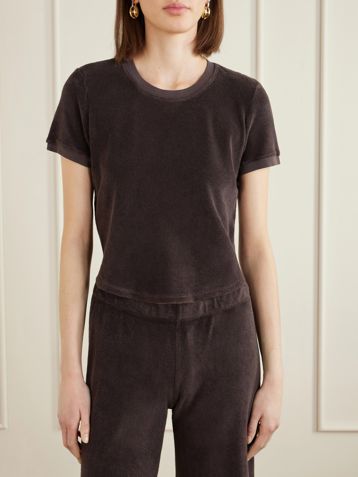 Carpi Cotton-Blend Terry T-Shirt