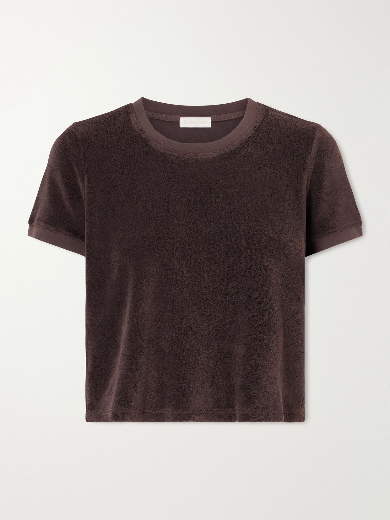 SUZIE KONDI Carpi cotton-blend terry T-shirt