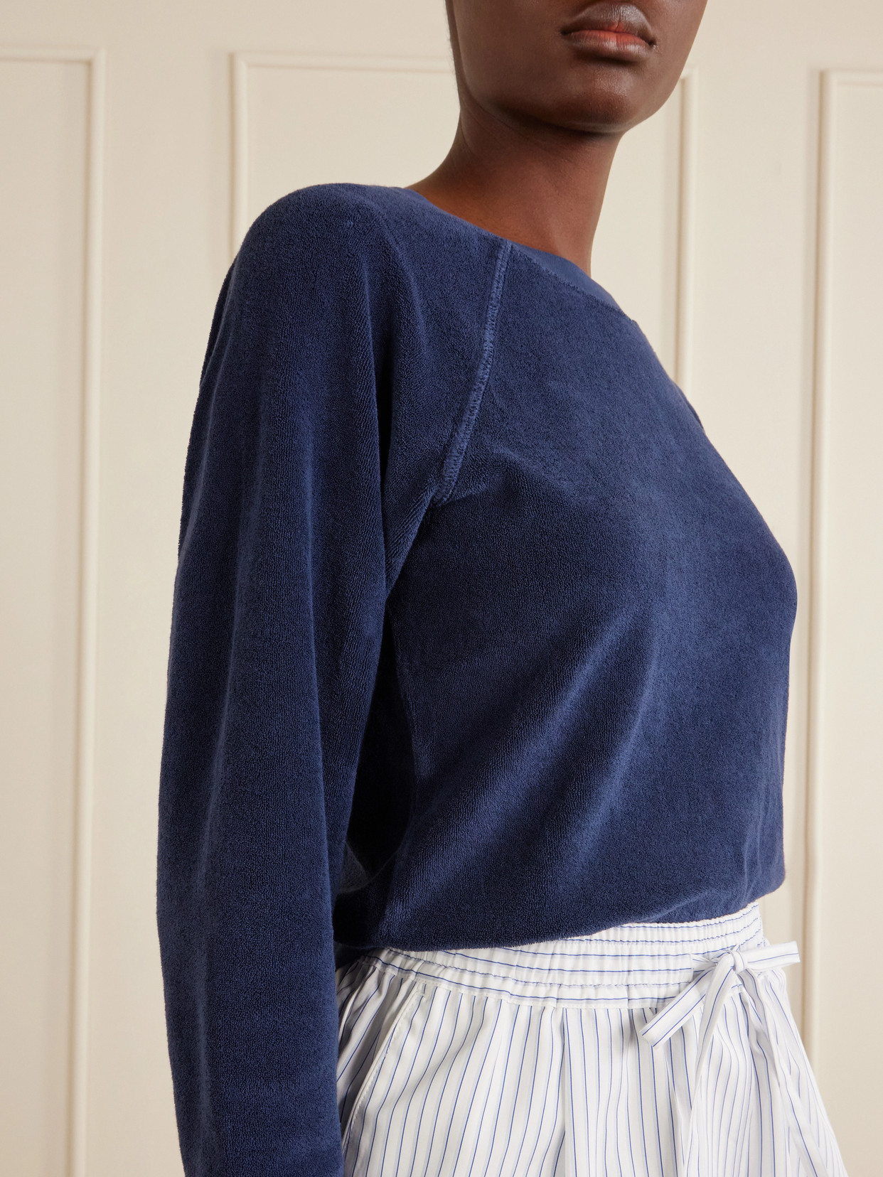 Tilos Cotton-Blend Terry Sweater