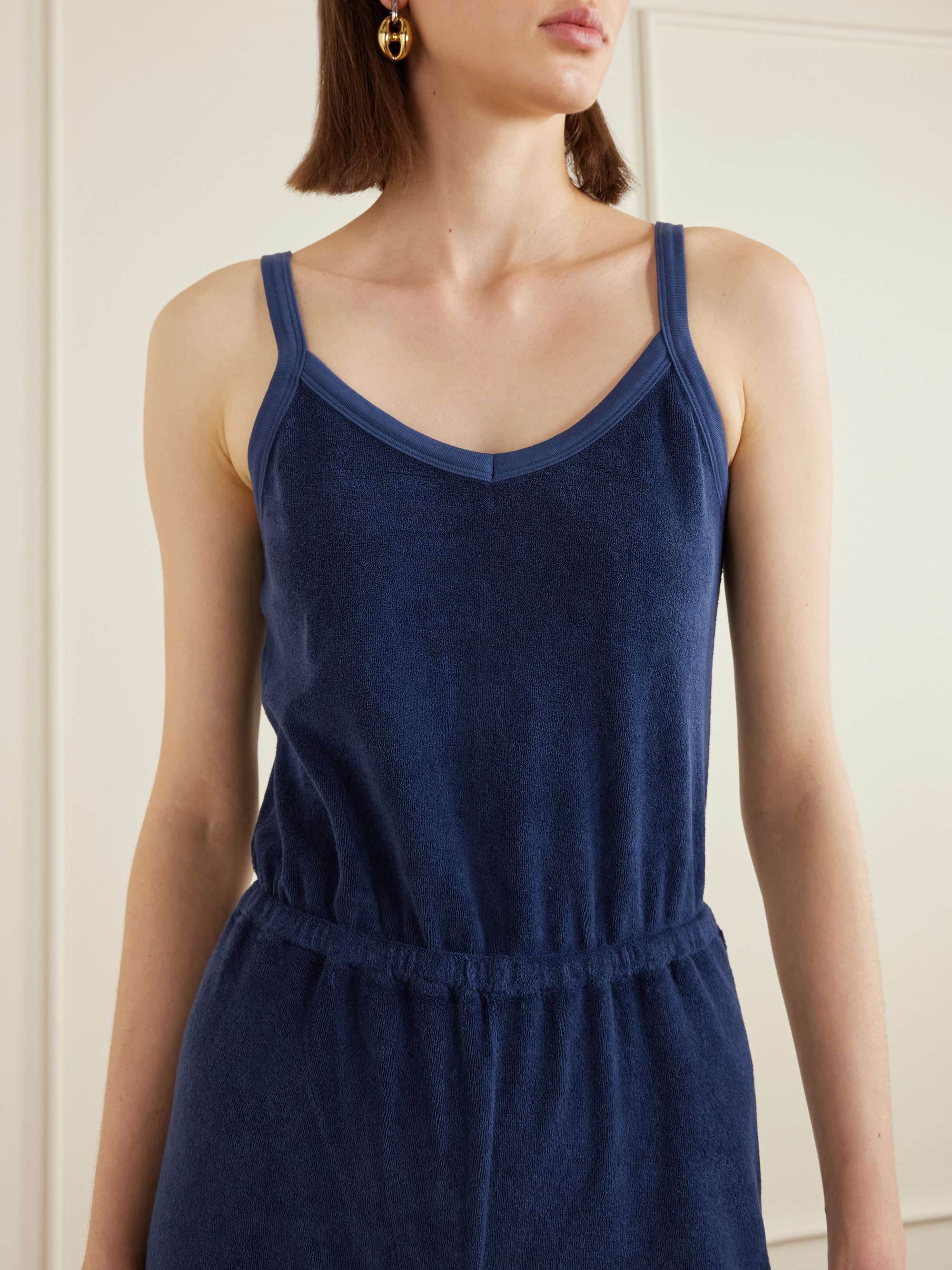 SUZIE KONDI Elma cotton-blend terry jumpsuit | NET-A-PORTER