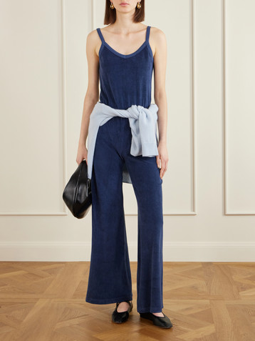 Suzie Kondi Elma cotton-blend terry jumpsuit