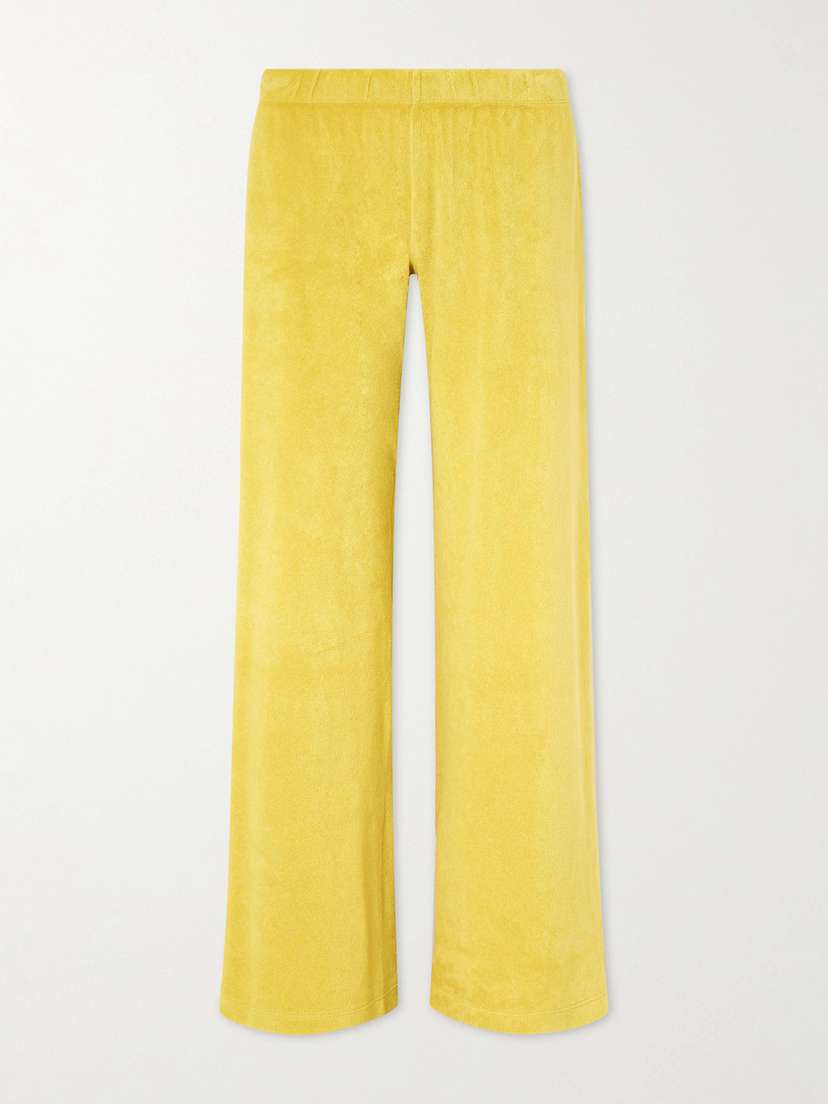 Suzie Kondi Wide-leg Cotton-blend Sweatpants