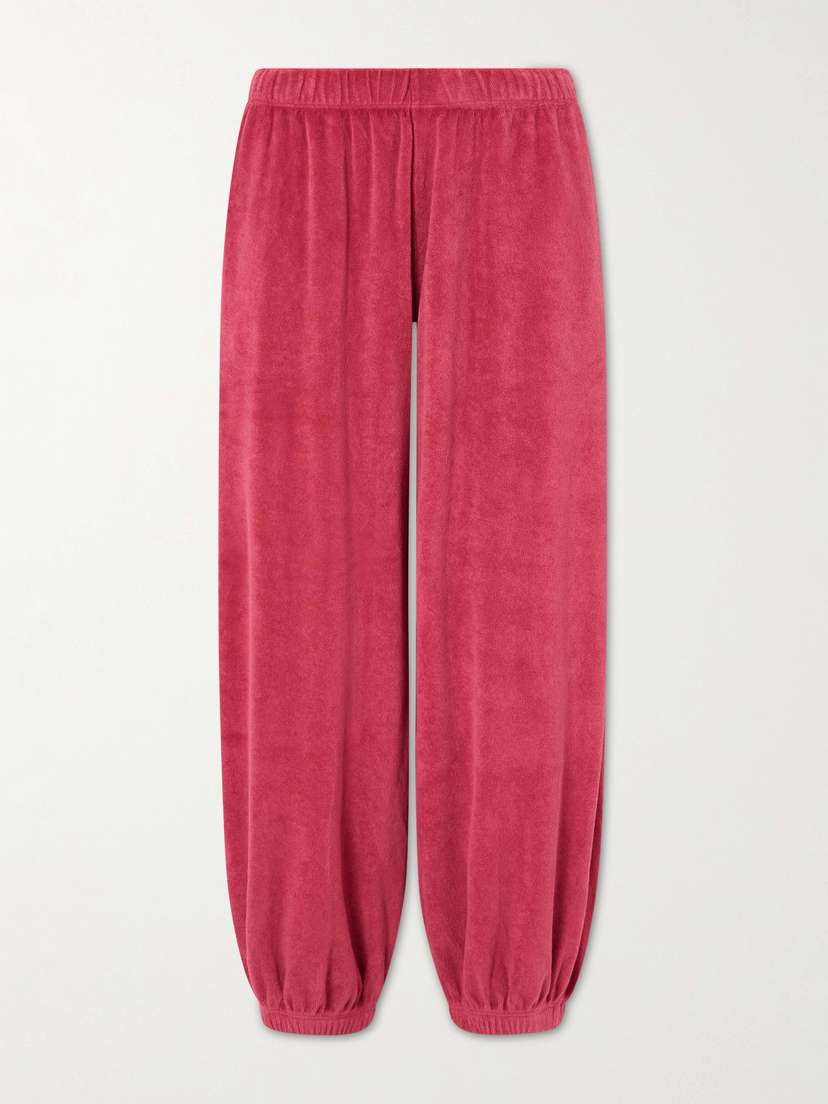 Suzie Kondi Paxos Cotton-blend Terry Track Pants