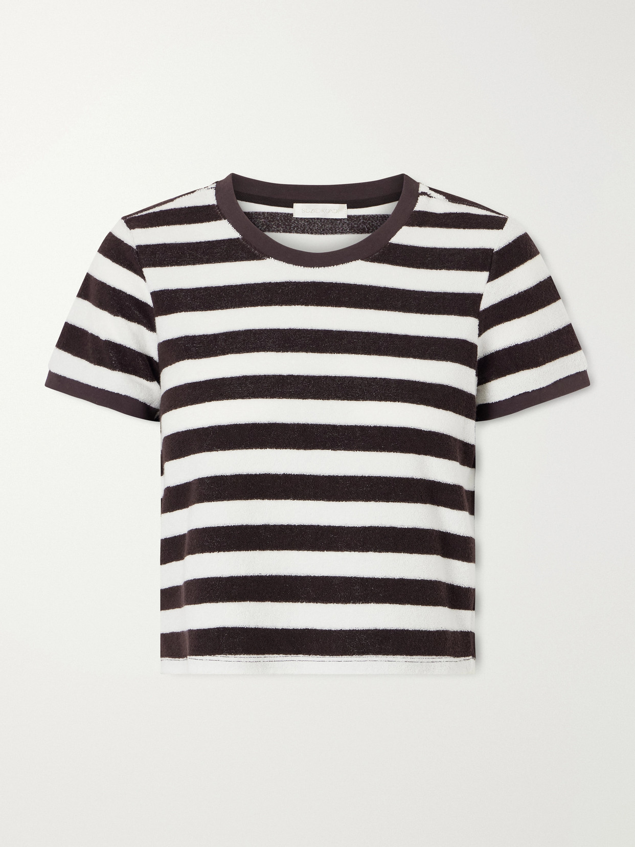 Capri Striped Cotton-Blend Terry T-Shirt