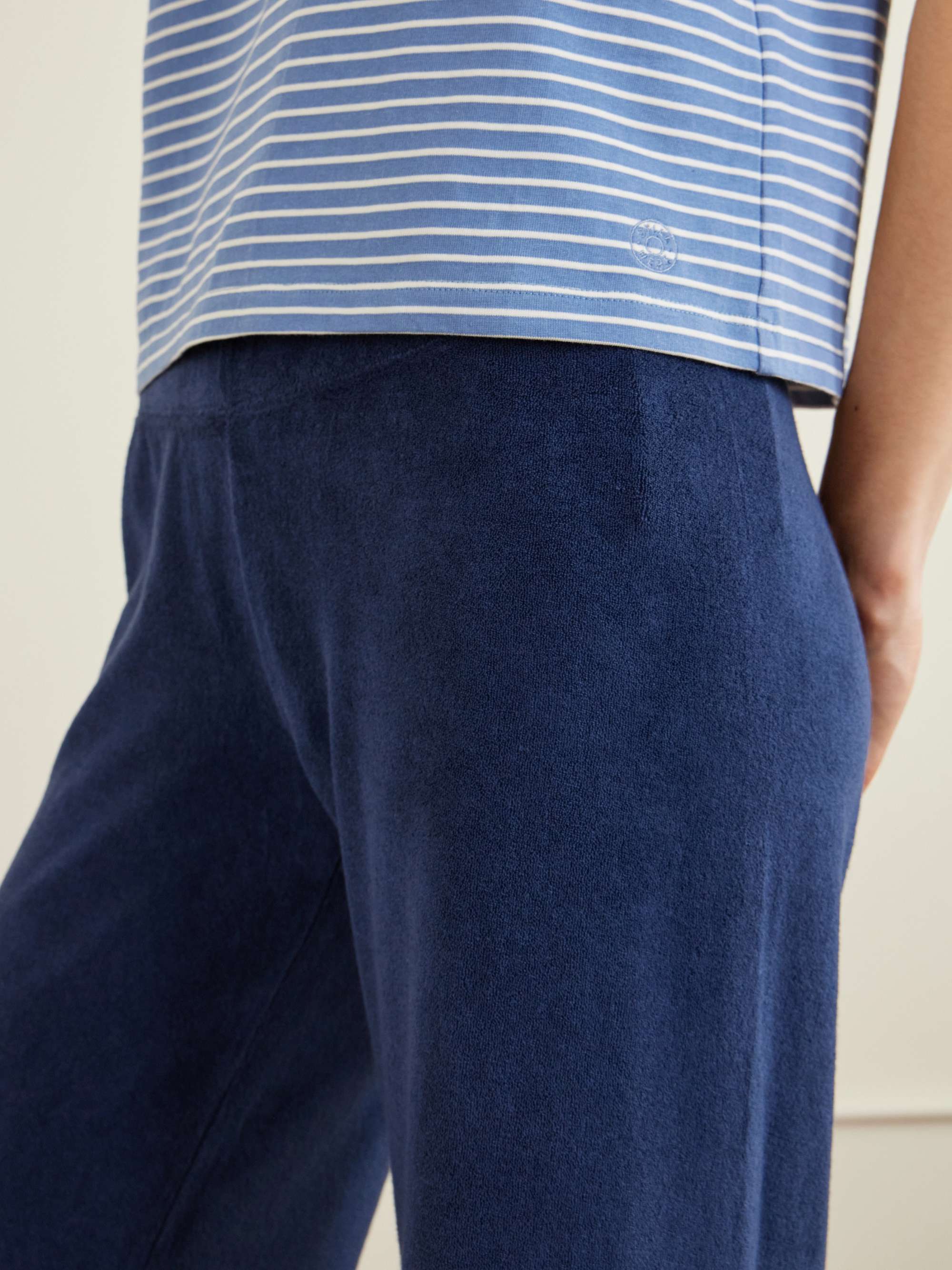 SUZIE KONDI Lito cotton-blend terry wide-leg pants | NET-A-PORTER