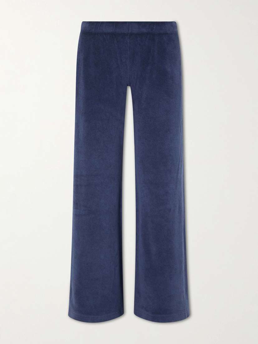Suzie Kondi Lito Cotton-blend Terry Wide-leg Pants