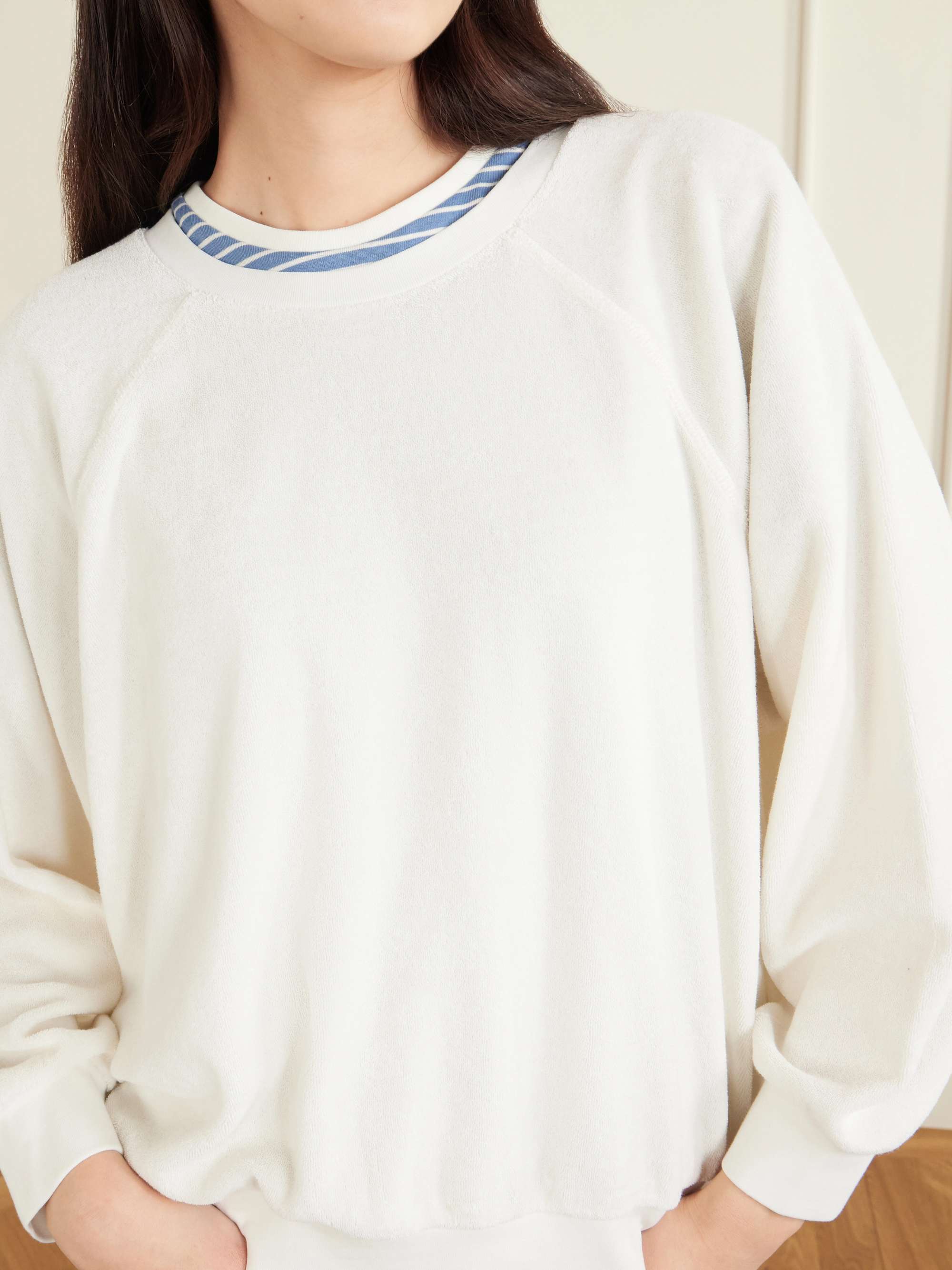 SUZIE KONDI Samos cotton-blend terry sweatshirt | NET-A-PORTER
