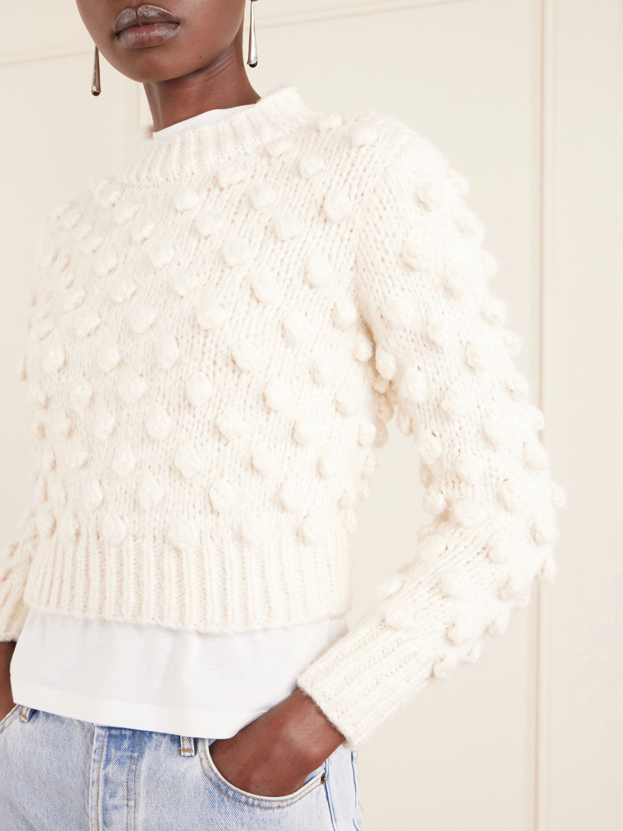 Bia Knitted Cotton And Silk-Blend Sweater