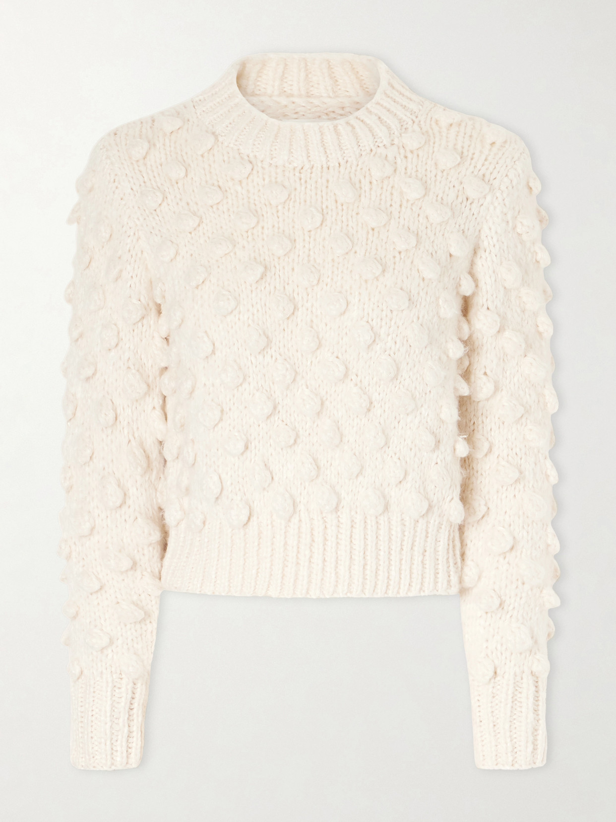 Suzie Kondi Bia Knitted Cotton And Silk-blend Sweater In Gold
