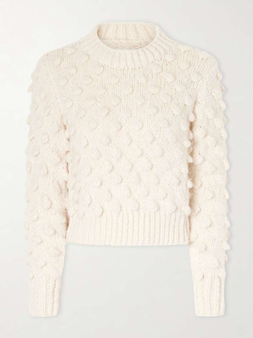 Suzie Kondi Bia Knitted Cotton And Silk-blend Sweater