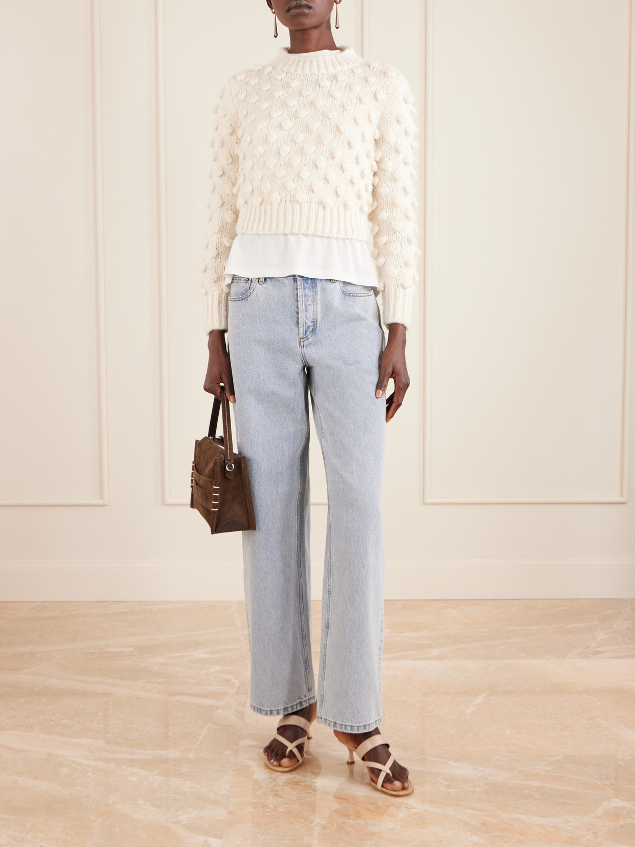 Bia Knitted Cotton And Silk-Blend Sweater
