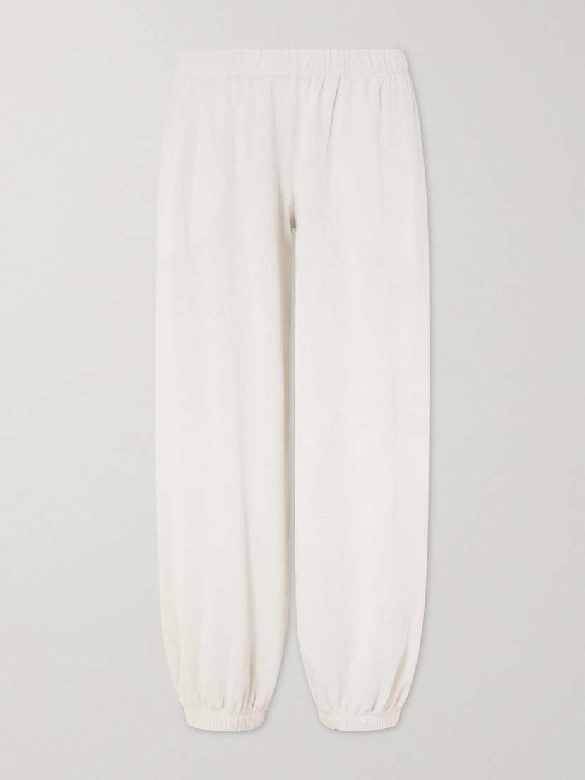 Suzie Kondi Paxos Cotton-blend Terry Track Pants