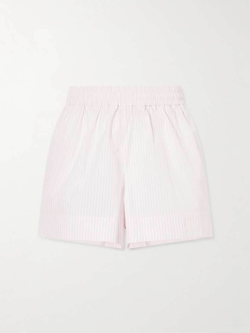 Suzie Kondi Striped Cotton-poplin Shorts | Thumbnail 6 Suzie Kondi Striped Cotton-poplin Shorts | Thumbnail 6