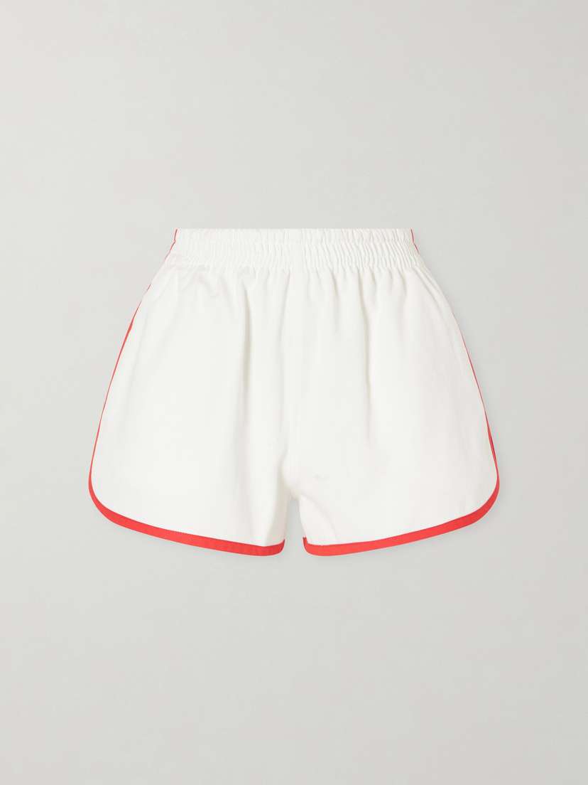 Suzie Kondi Atlas Cotton And Linen-blend Twill Shorts | Thumbnail 6 Suzie Kondi Atlas Cotton And Linen-blend Twill Shorts | Thumbnail 6