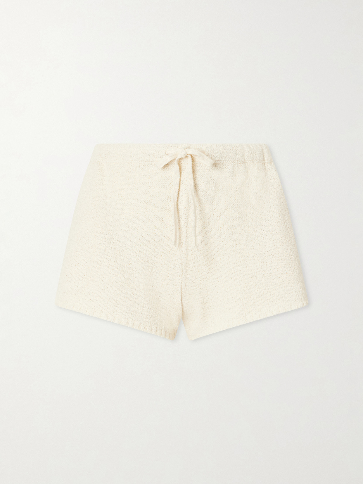 Suzie Kondi Shallis Cotton-bouclé Shorts In Neutral