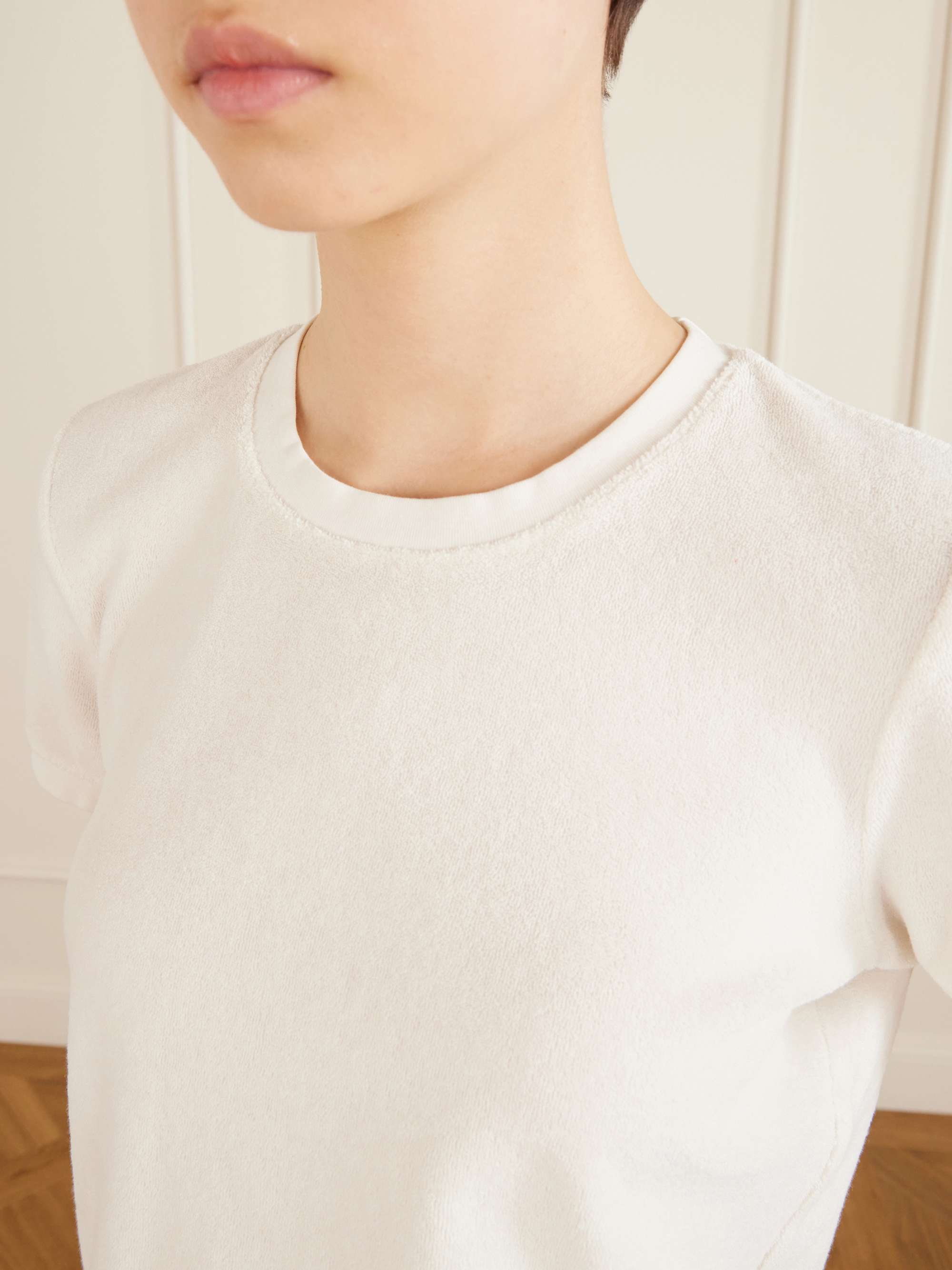 SUZIE KONDI Carpi cotton-blend terry T-shirt | NET-A-PORTER