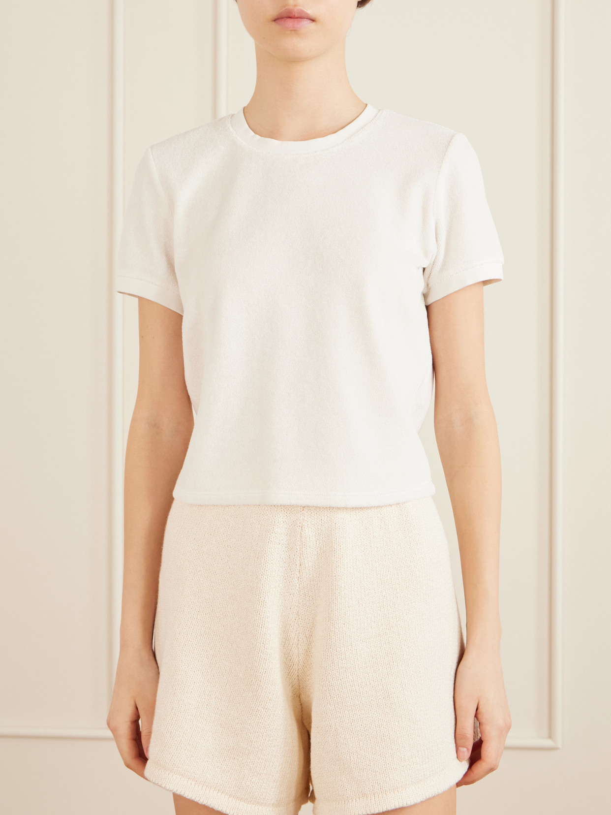 Carpi Cotton-Blend Terry T-Shirt