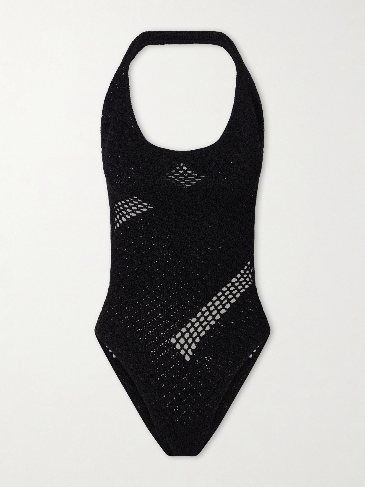 Suzie Kondi Rhea Crocheted Swimsuit In Black