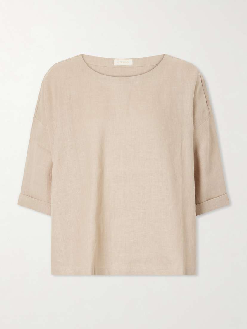 Suzie Kondi Saria Linen-chambray T-shirt | Thumbnail 5 Suzie Kondi Saria Linen-chambray T-shirt | Thumbnail 5