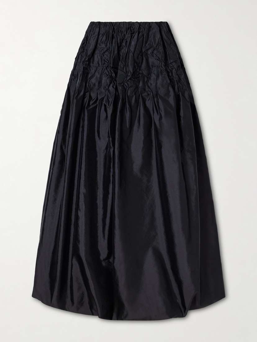 Kallmeyer Linder Crinkled Taffeta Maxi Skirt