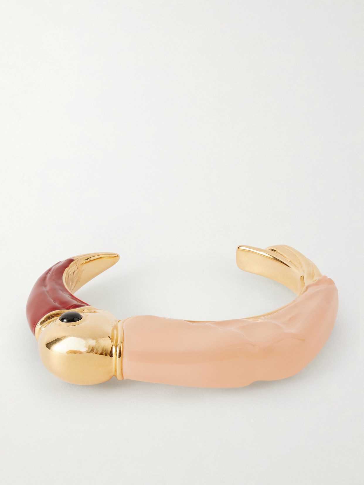 Chloé Gold-tone And Resin Cuff In Pink