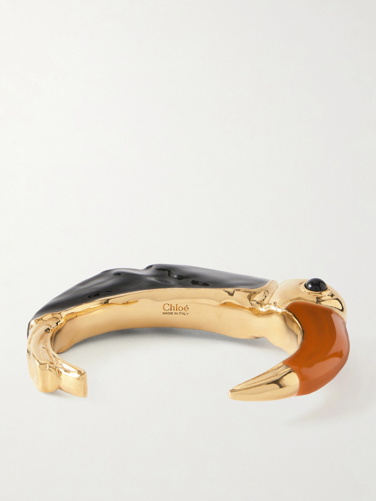 Chloé Gold-tone, Enamel And Resin Cuff