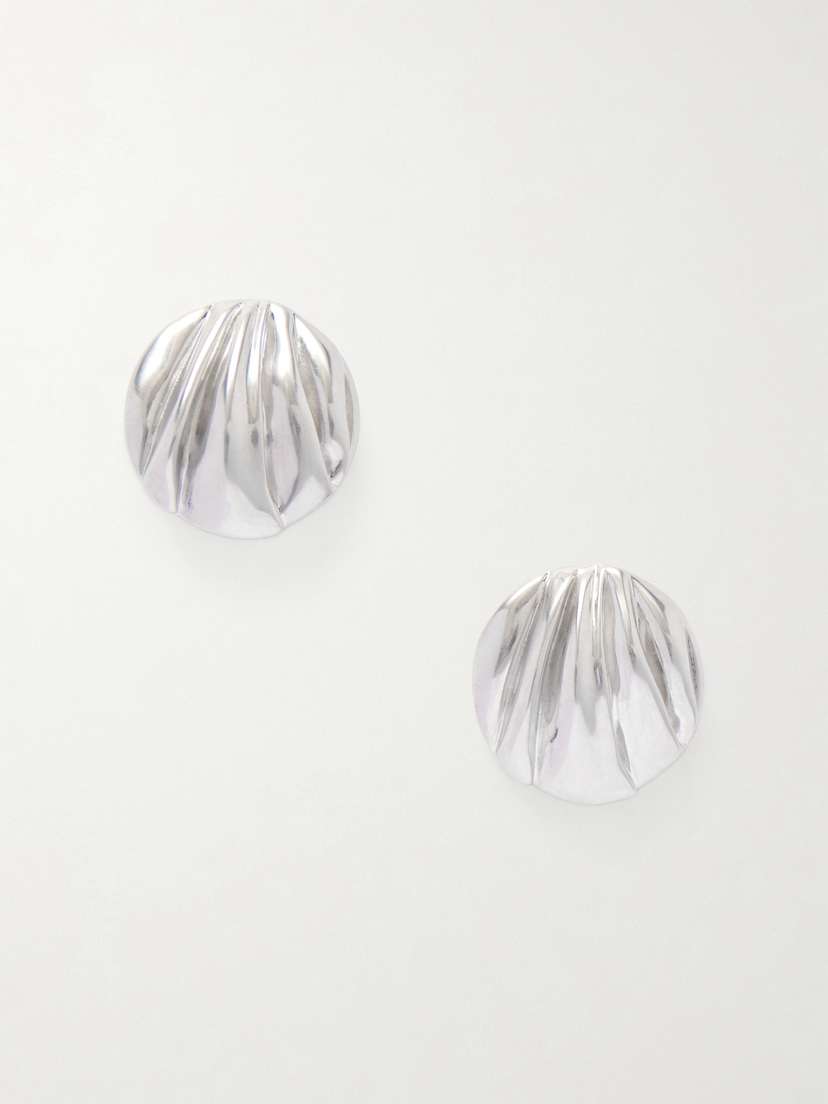 Chloé Oversized Silver-tone Clip Earrings