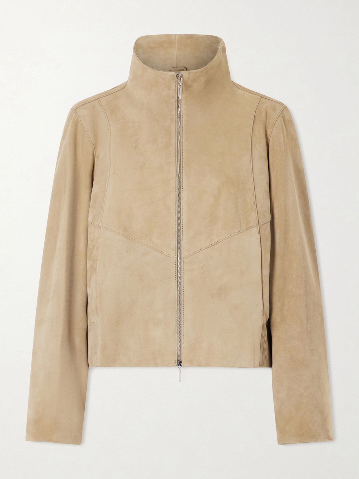 Kallmeyer Liam Suede Bomber Jacket In Brown