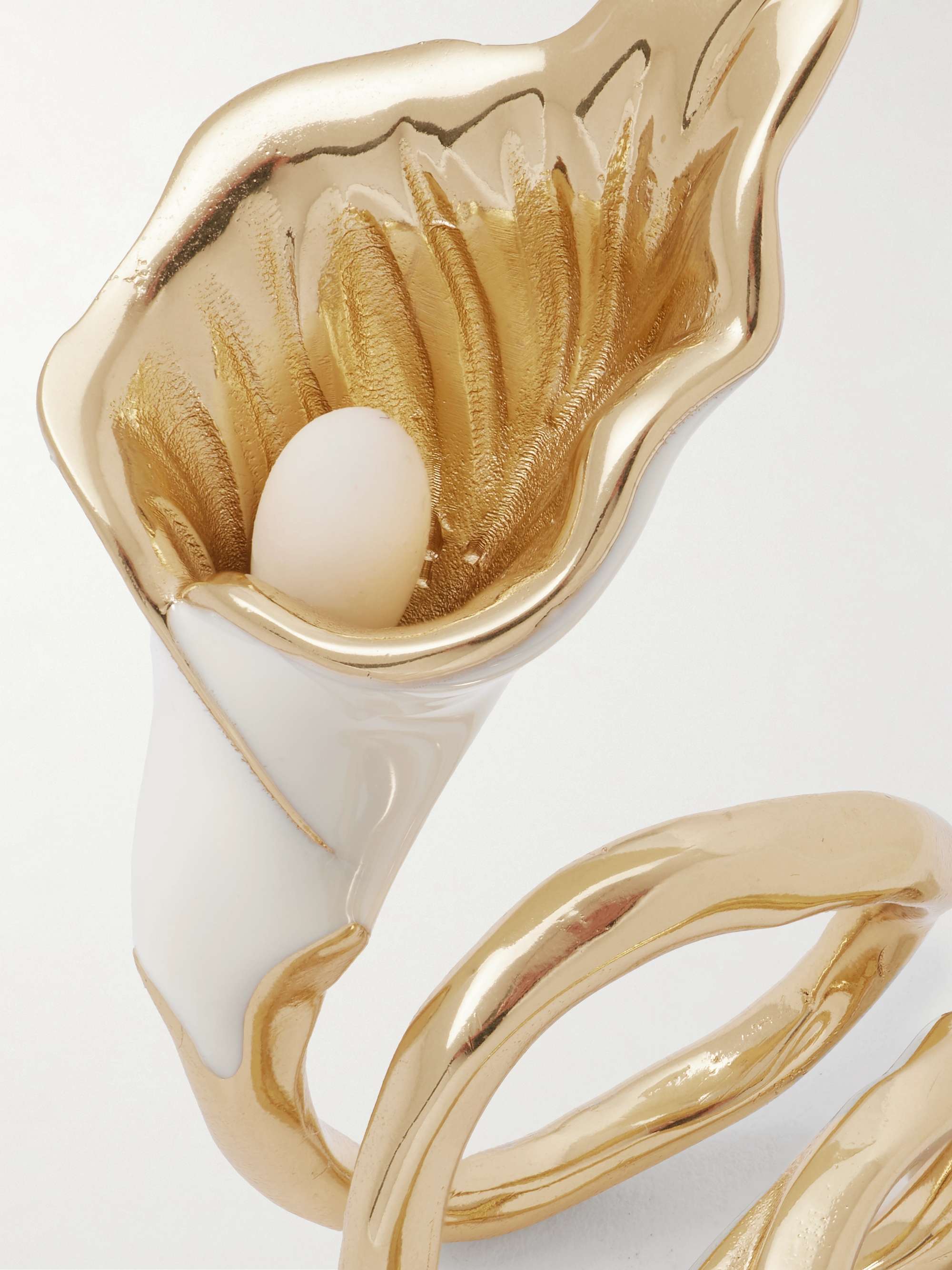 CHLOÉ Gold-tone and enamel ring | NET-A-PORTER