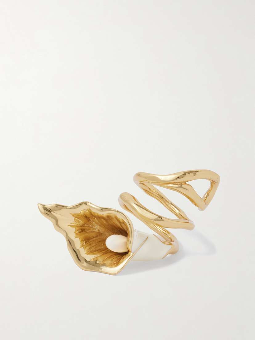 Chloé tone And Enamel Ring