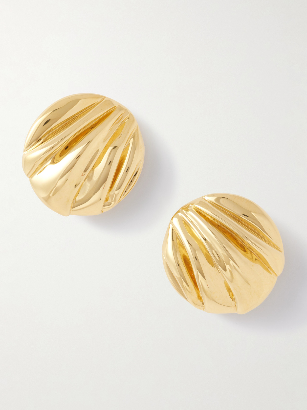 Chloé Gold-tone Clip Earrings