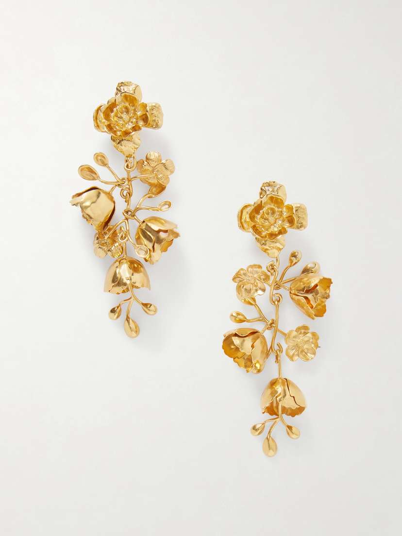 Chloé Laiton Gold-tone Earrings