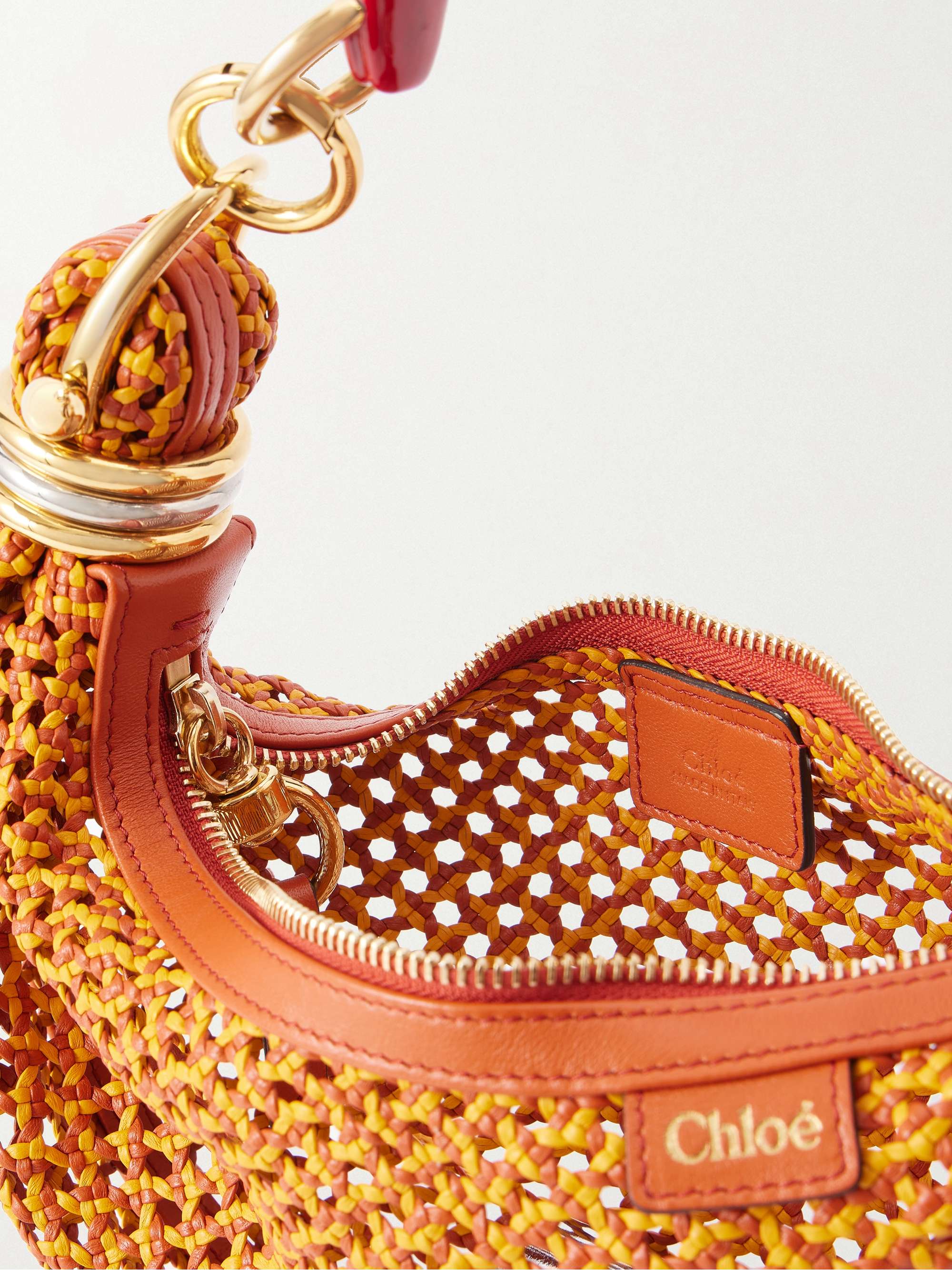 CHLOÉ Woven leather shoulder bag | NET-A-PORTER