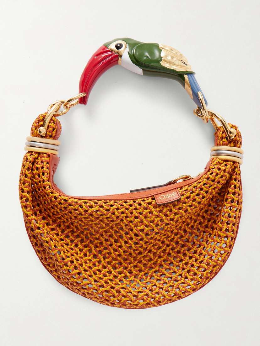 Woven Leather Shoulder Bag