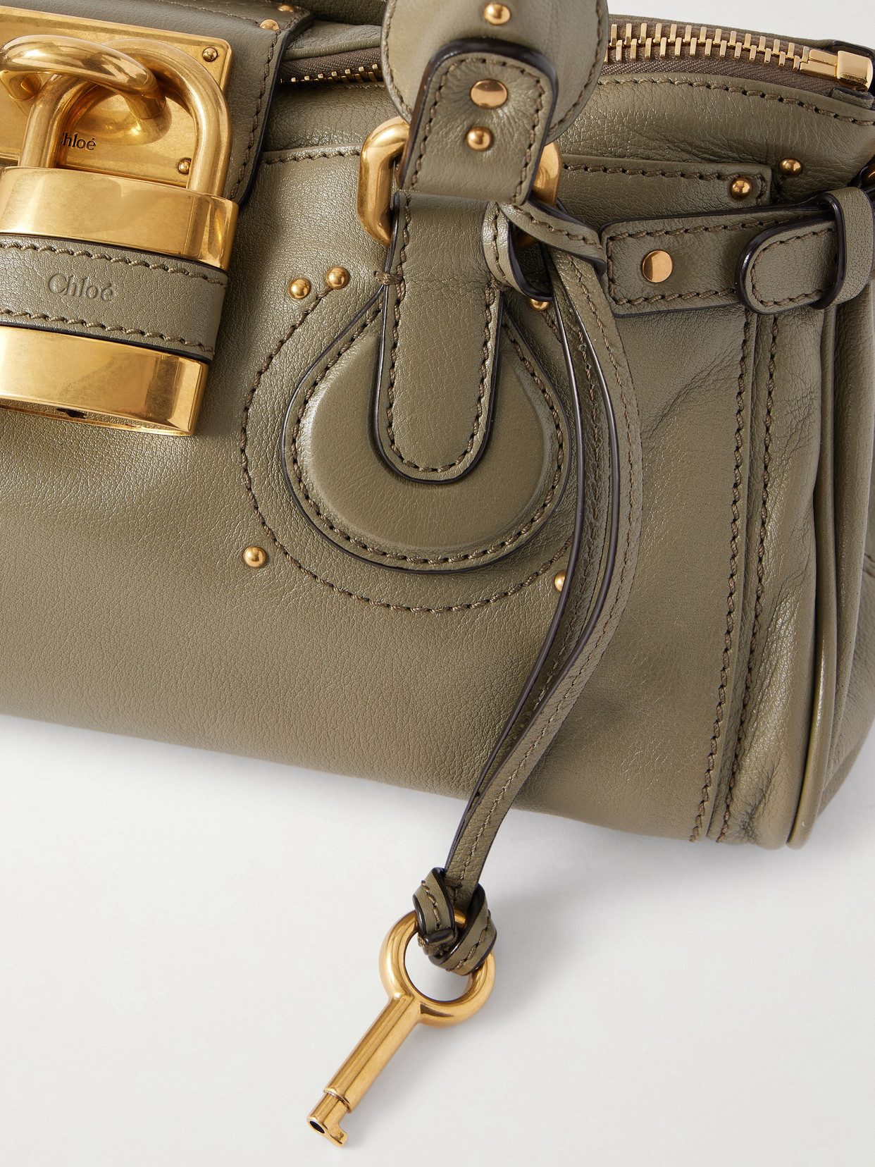 Chloé - Paddington Embellished Textured-Leather Tote