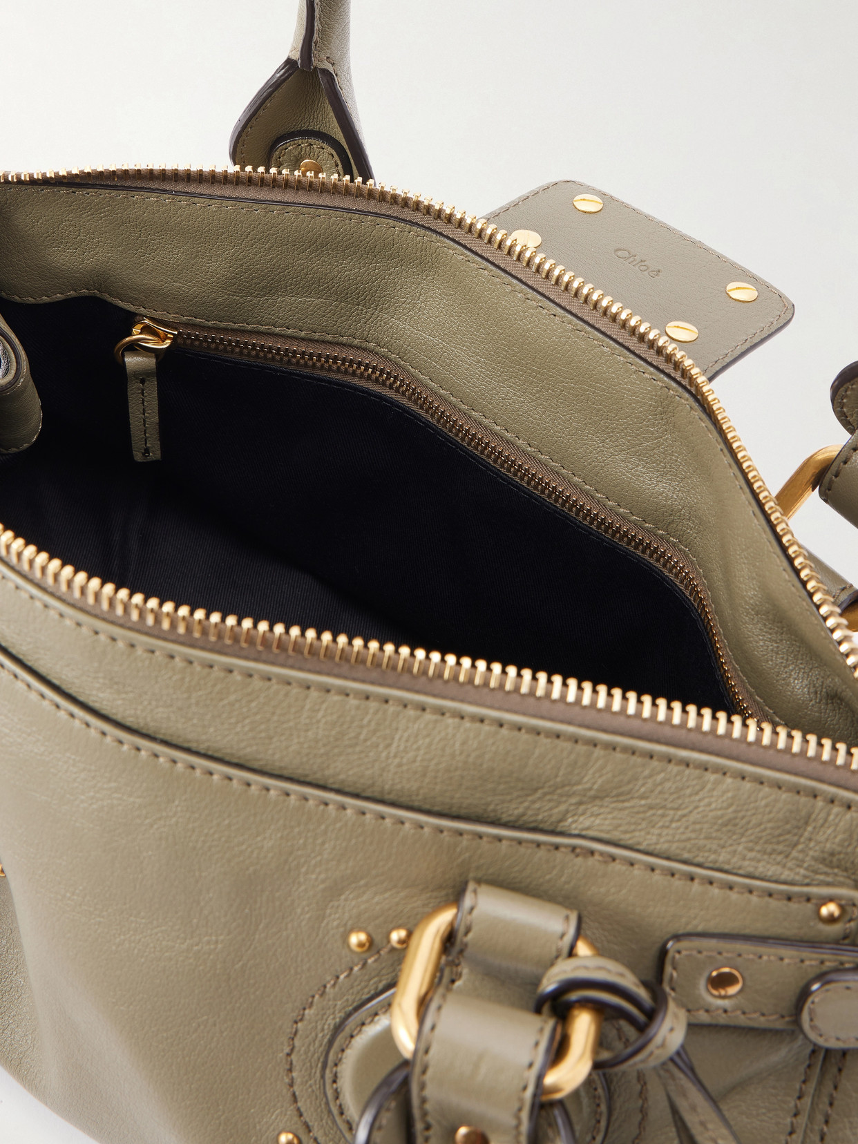 Chloé - Paddington Embellished Textured-Leather Tote