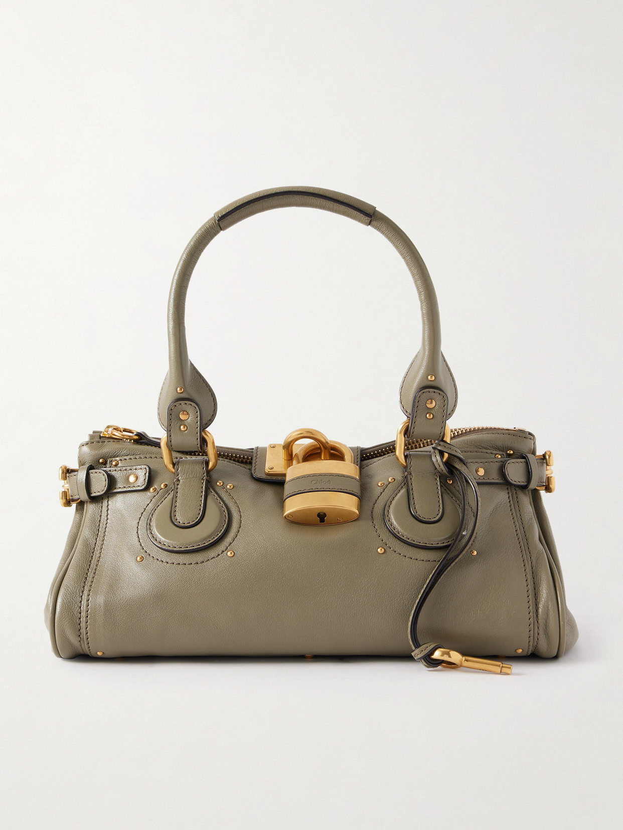 Chloé - Paddington Embellished Textured-Leather Tote