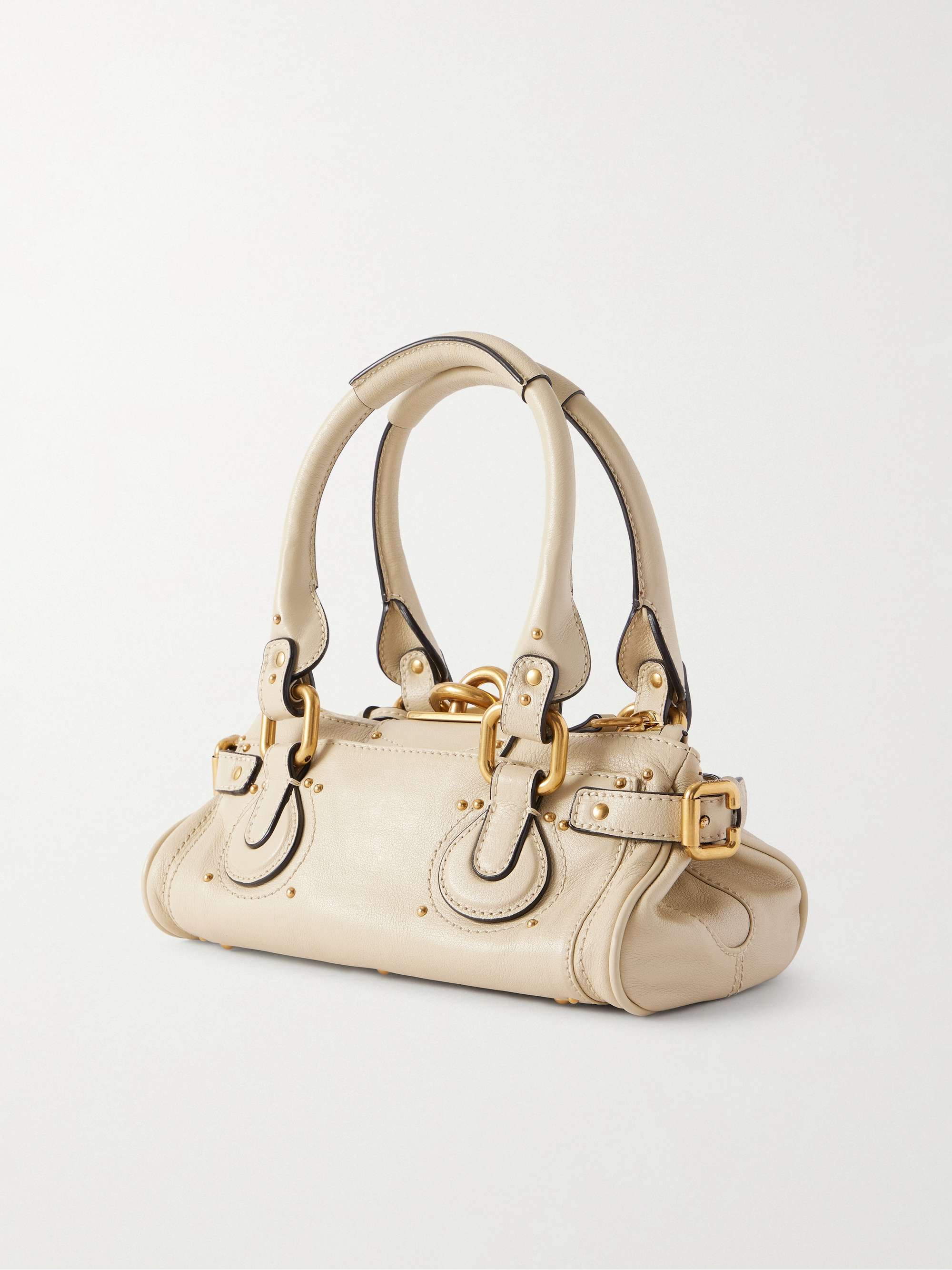 CHLOÉ Paddington embellished textured-leather tote | NET-A-PORTER