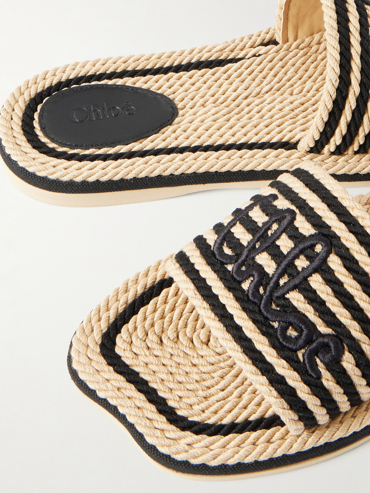 Chloé Sandals 19a With Shaped Straps In White Leather For Women In Multi