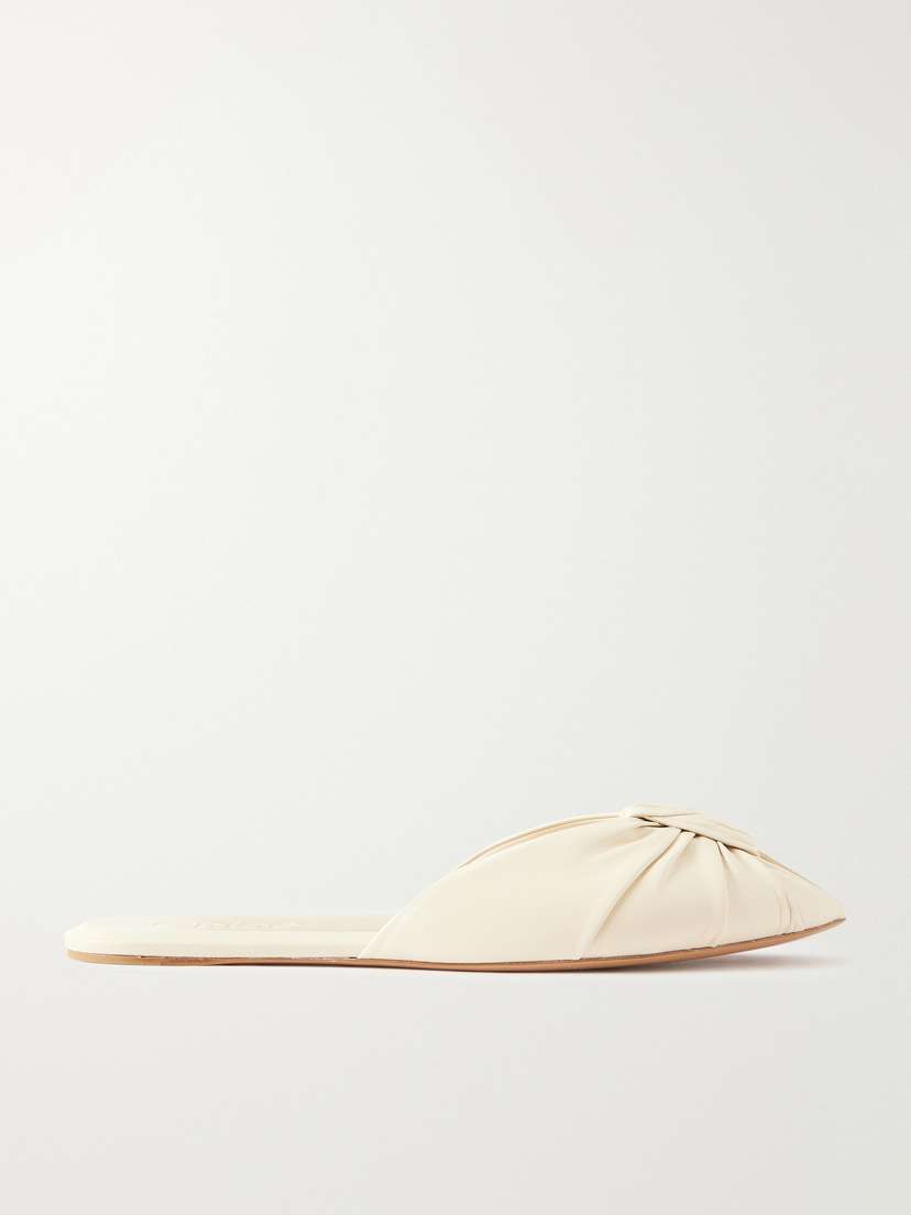 Chloé Suzie Ruched Leather Slides