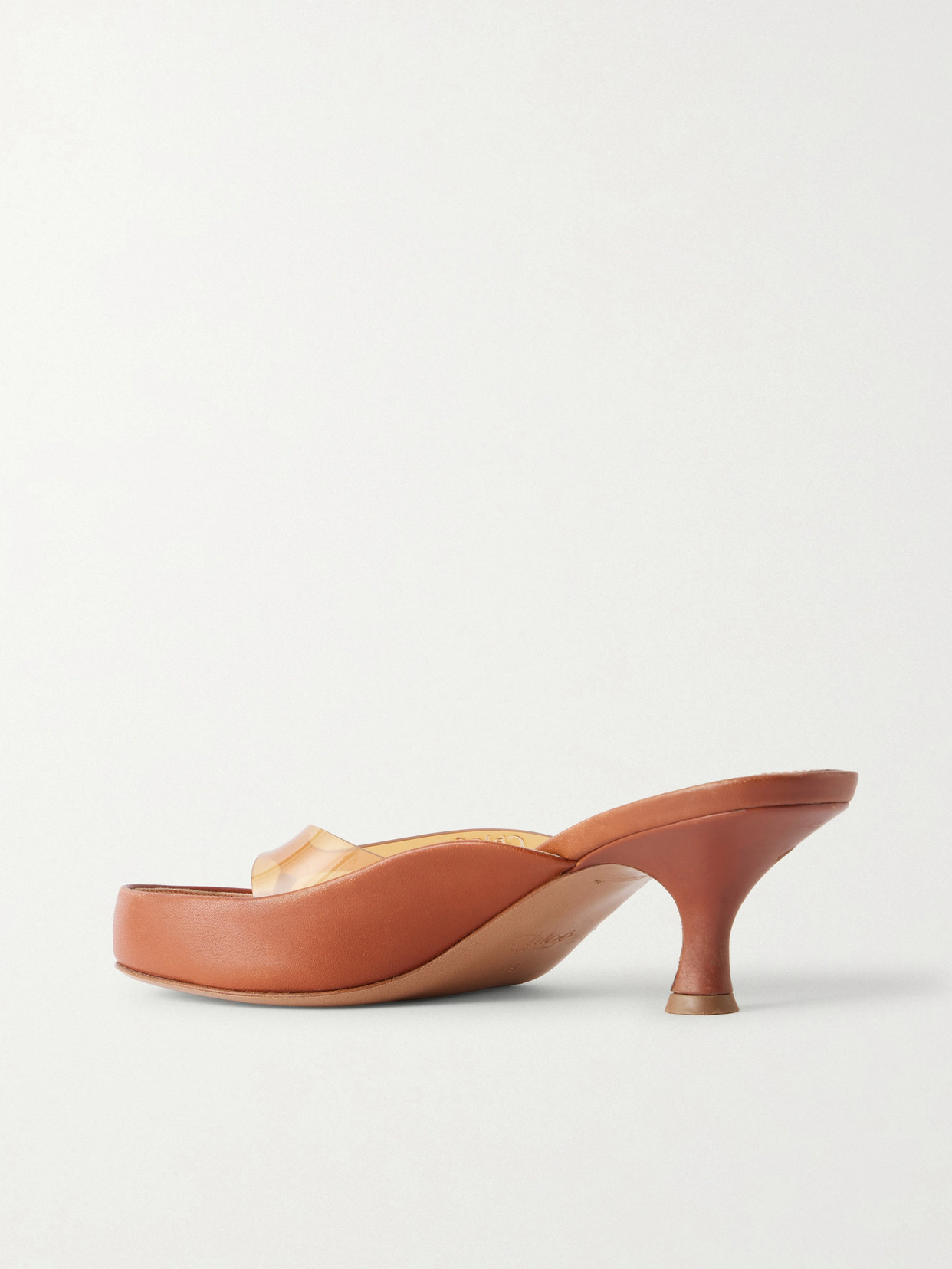 Chloé Junie Leather And Tpu Thong Sandals In Multi