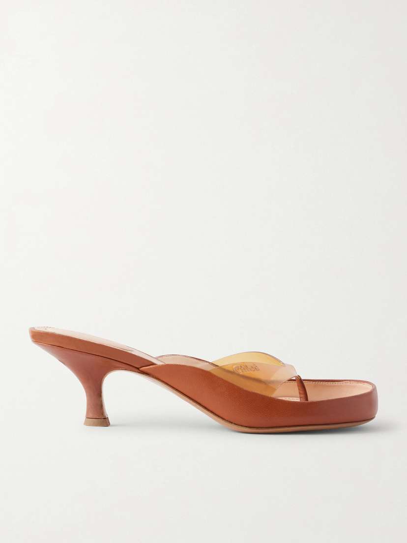 Chloé Junie Tpu And Leather Sandals