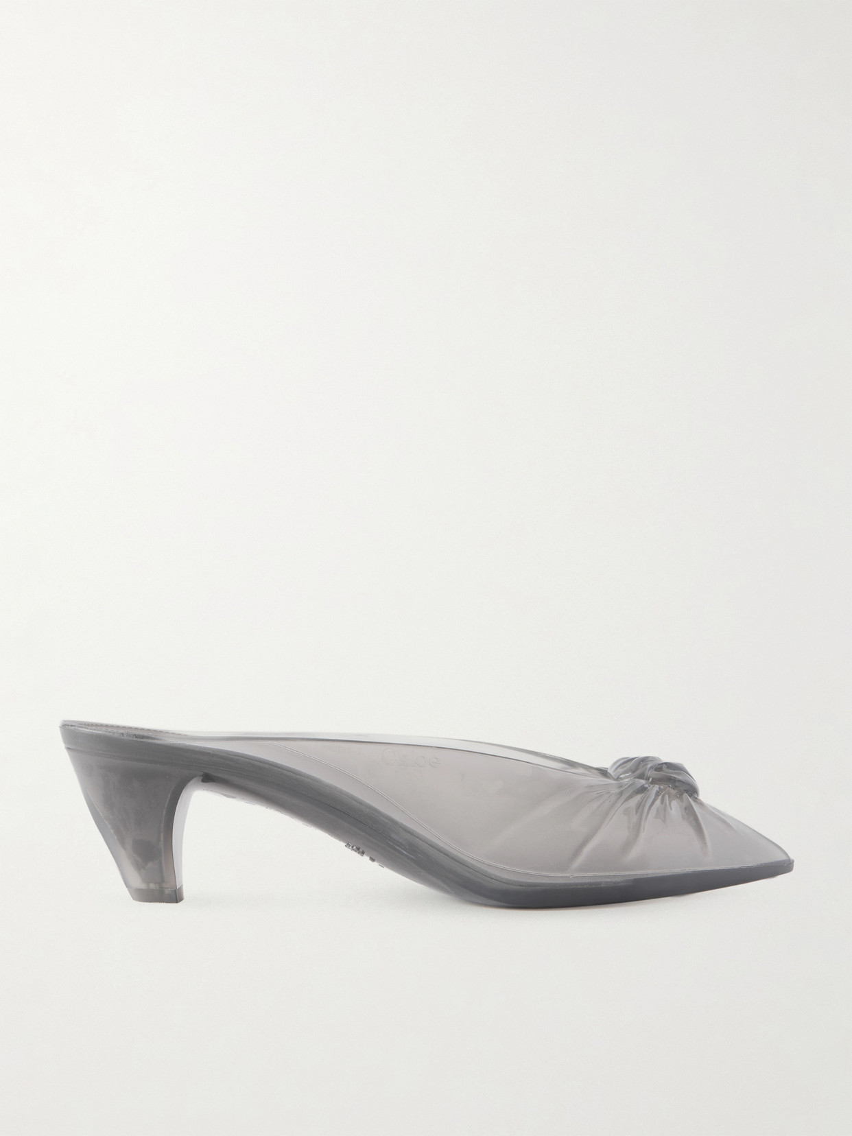 Chloé - Ruched Tpu Mules - Gray