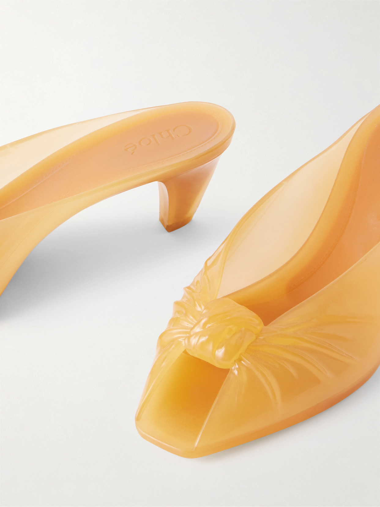 Chloé - Ruched Tpu Mules