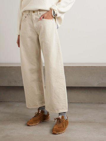 B Sides Floppy mid-rise wide-leg jeans